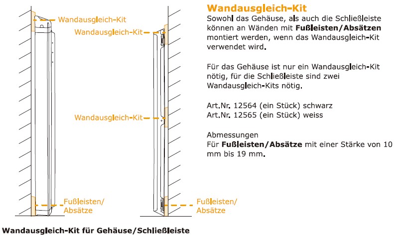 Lascal KiddyGuard Wandausgleichskit weiß