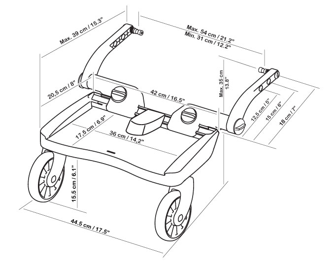 Maxi+ schwarz mit Sattel schwarz